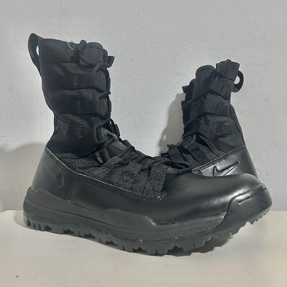 Nike SFB 8” Men’s Size 9.5 Triple Black Tactical Military Performance Field Boot - Picture 1 of 8
